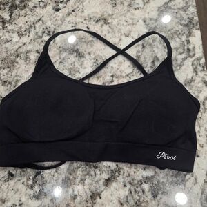 Women's Pivot Brand Black Sports Bra Size M